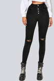 High Waist Skinny Jeans - The Woman Concept