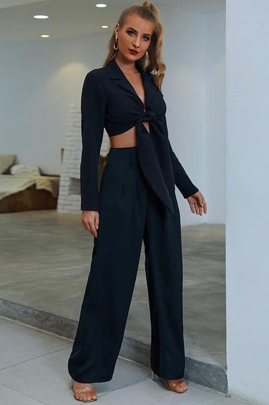 High Waist Belt Pants.