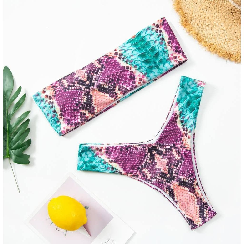 Leopard Print Snake bikini - The Woman Concept