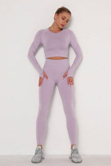 Light Purple Yoga set - Purple / S