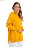 Turtle Neck Loose Long Sleeve Sweater - The Woman Concept