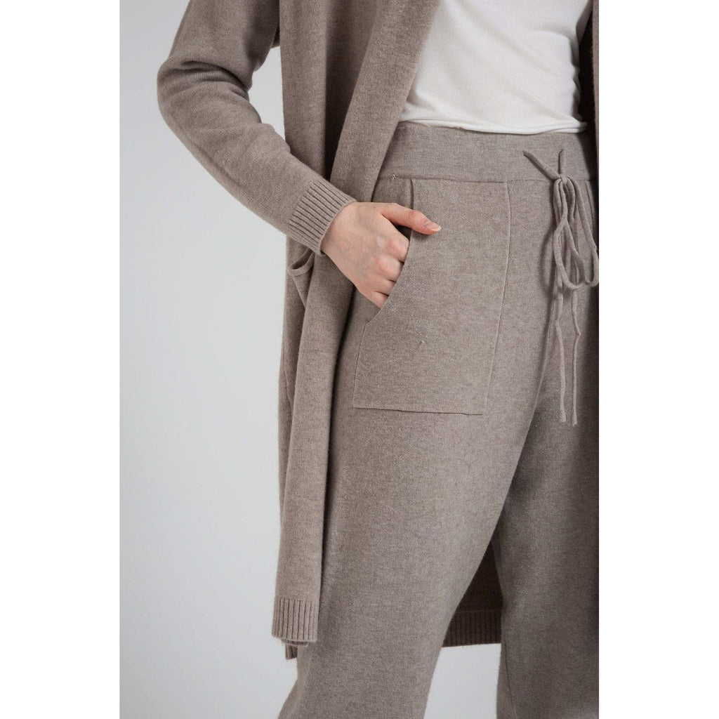 Open Front Sweater with Pocket - The Woman Concept