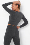 Gray Two Piece Yoga Set.