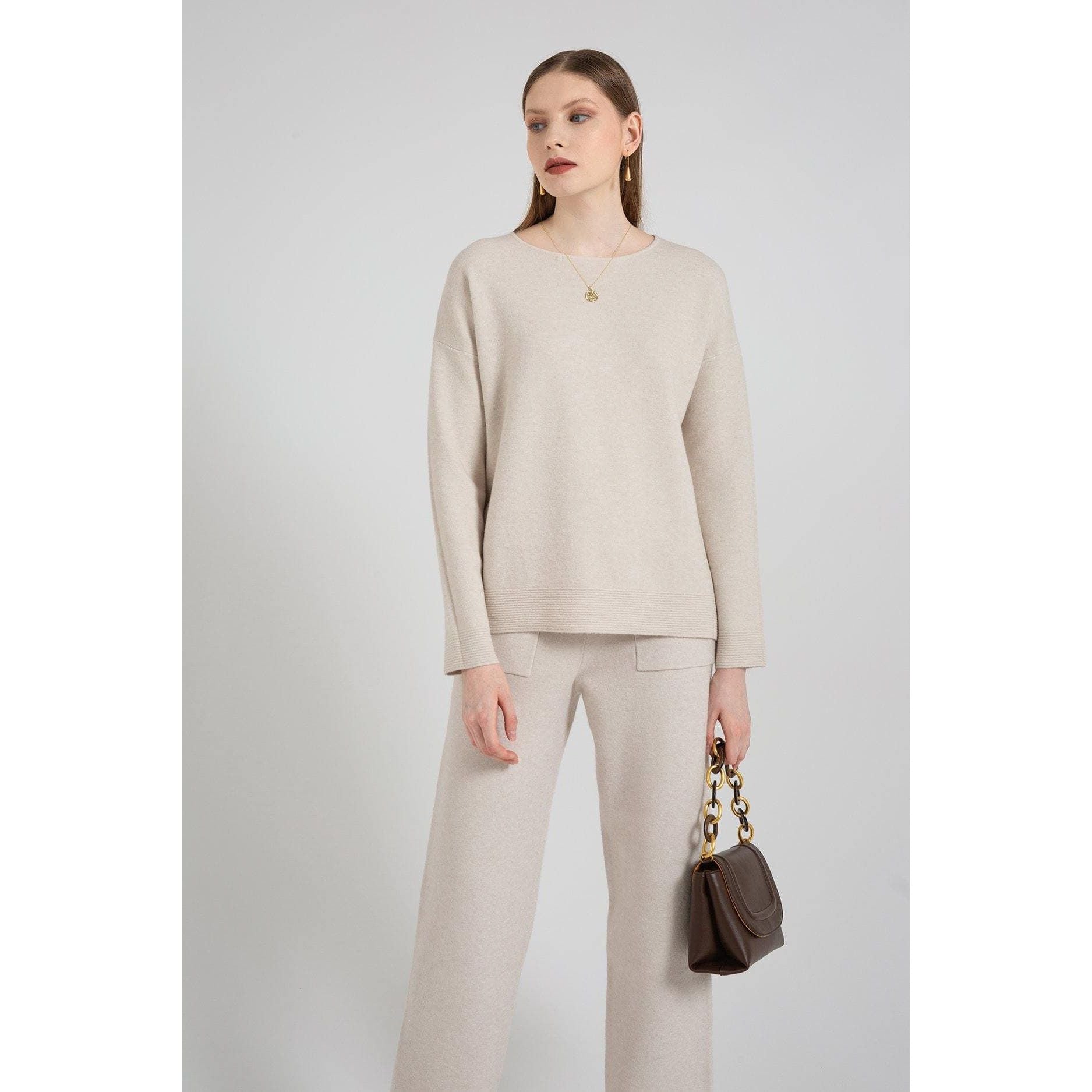 Knitted Oversize Sweater Pullover - The Woman Concept