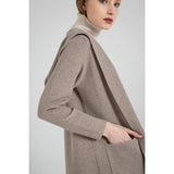Hooded Sweater Pocket Cardigan - The Woman Concept
