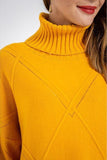 Turtle Neck Loose Long Sleeve Sweater - The Woman Concept