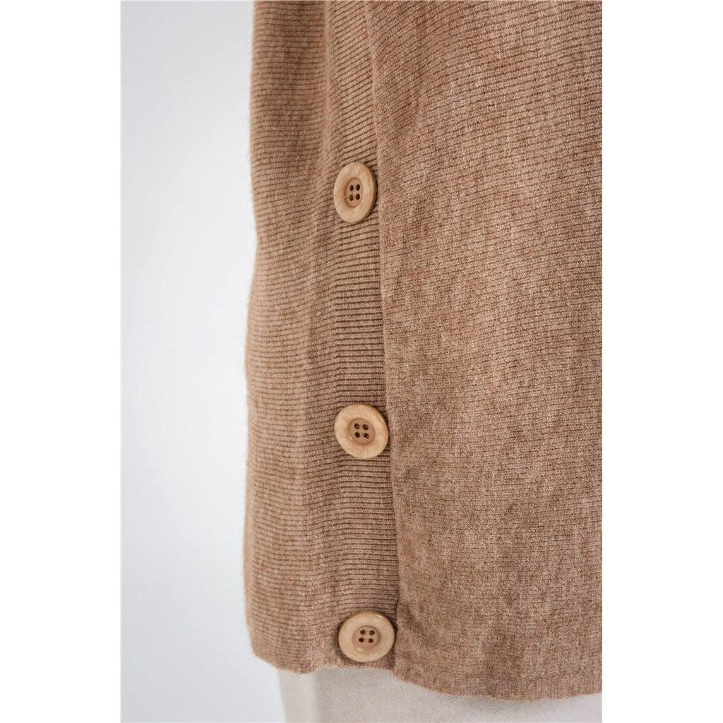 Grey Brown Dip Dye Knitted Sweater - The Woman Concept