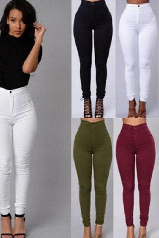 stretch jeans in 6 colors - The Woman Concept
