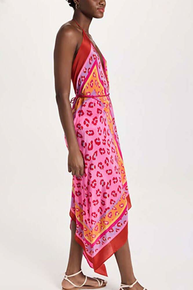 Bodycon one piece pink dress - Image 5