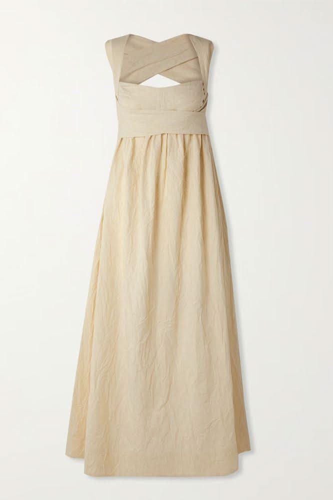 Summer cross wide loop wrap dress - Image 6