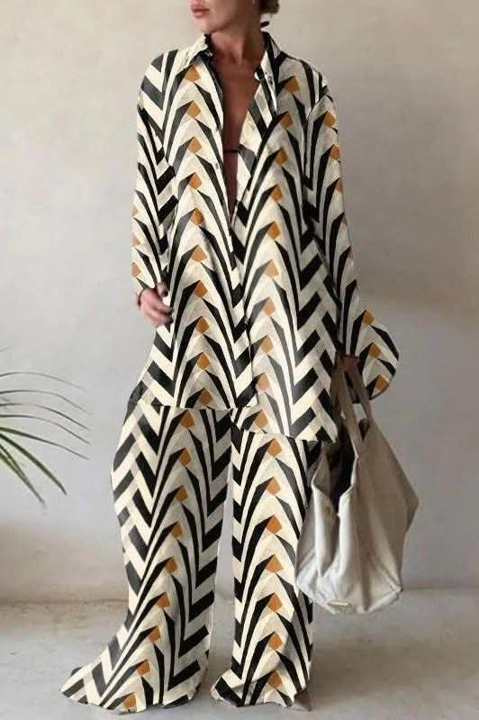 Loose 2 piece oversize pants set - Image 6
