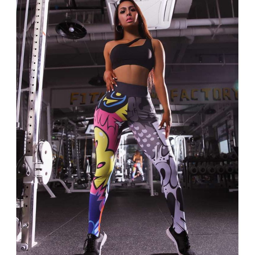 Printed Punk Yoga Pants