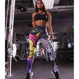 Printed Punk Yoga Pants