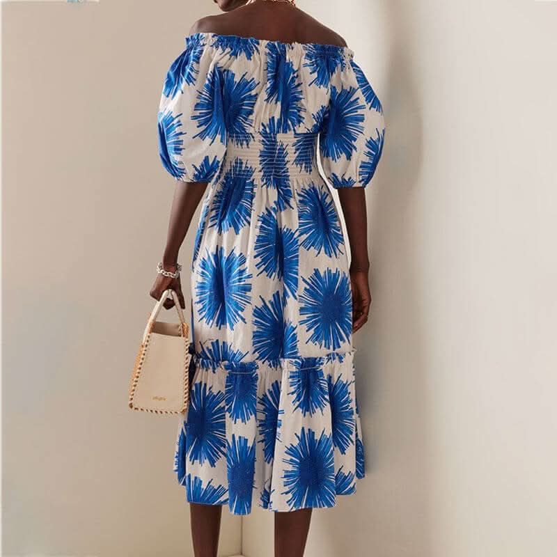 Long summer beachwear casual dress - Detail