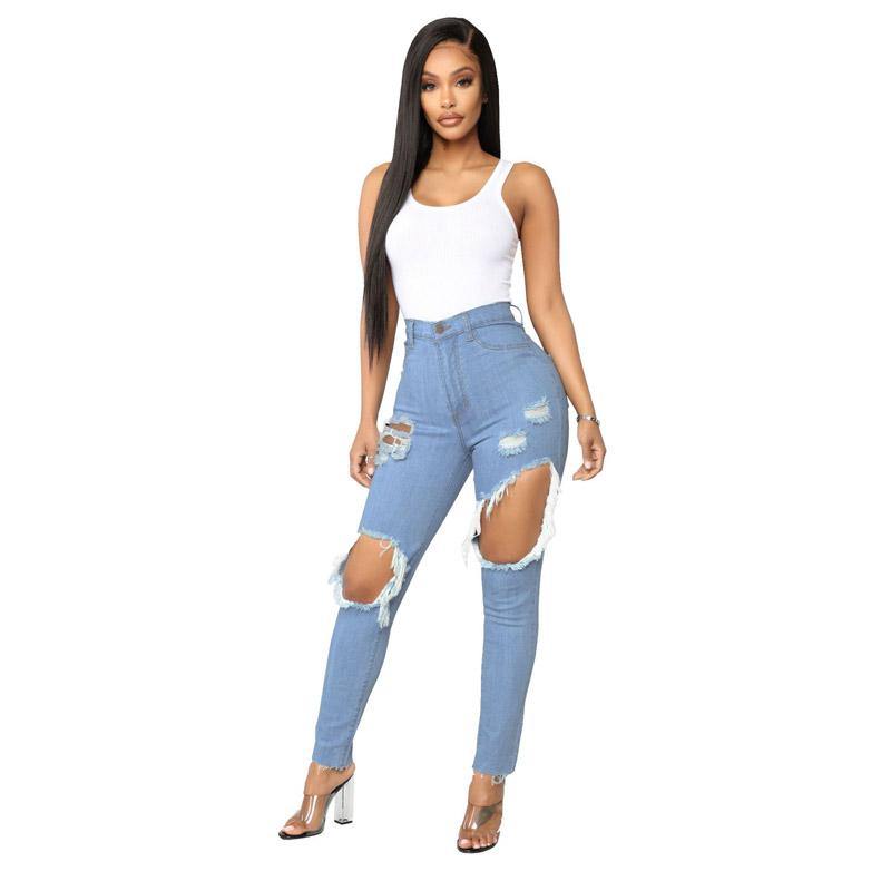 High Waist Skinny Jeans - The Woman Concept