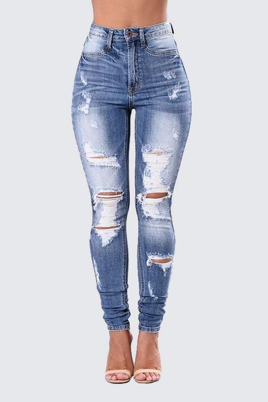 Stretch Pencil Jeans - The Woman Concept