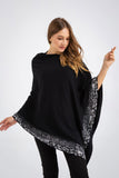 Black Cloak Knitted Cardigan.