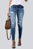 Mid Waist Stretch Jeans - The Woman Concept