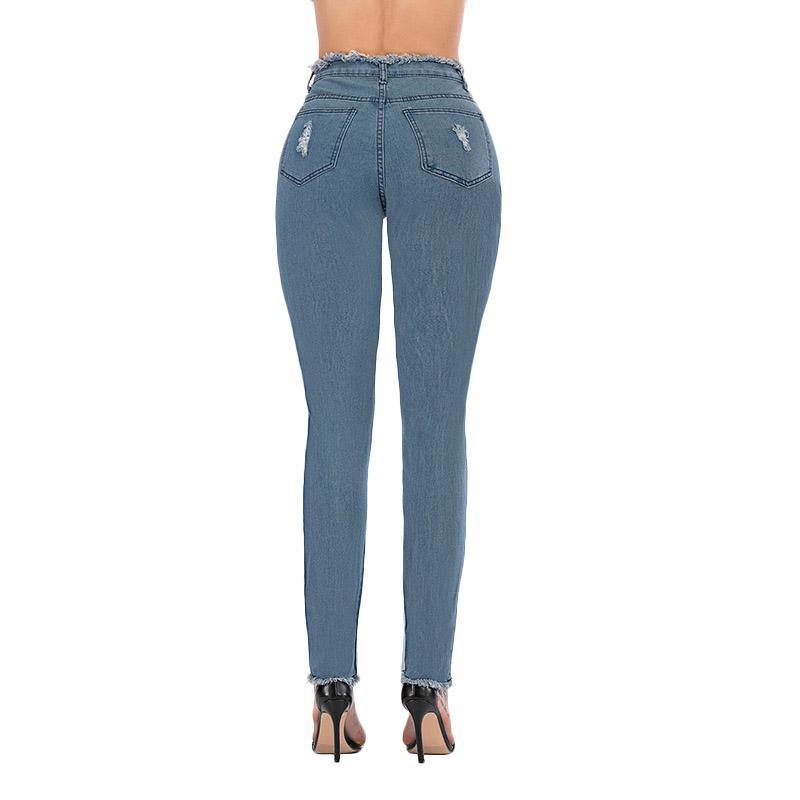 High Waist Skinny Stretch Jeans - The Woman Concept