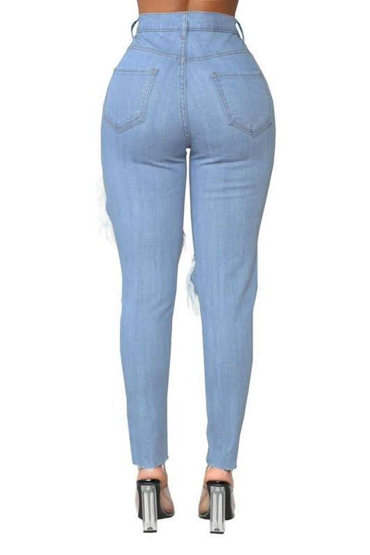 High Waist Skinny Jeans - The Woman Concept