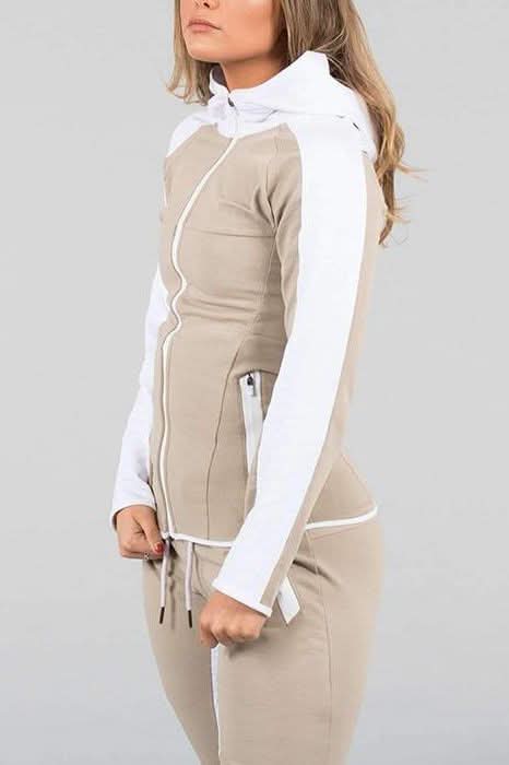 cotton spandex hoodie.