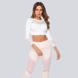 yoga fitness pink  leggings - The Woman Concept