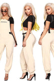 Overalls Belt Suspender Trousers.