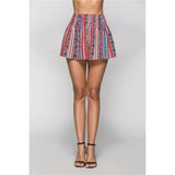 Mixed Color Print Beach Shorts.