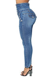 High Waist Stretch Jeans - The Woman Concept