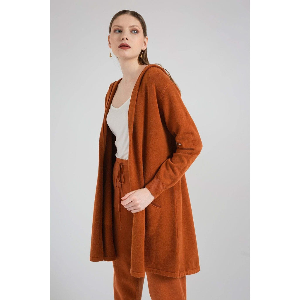 Knitted Top Pullover Knitted Hoodie - The Woman Concept
