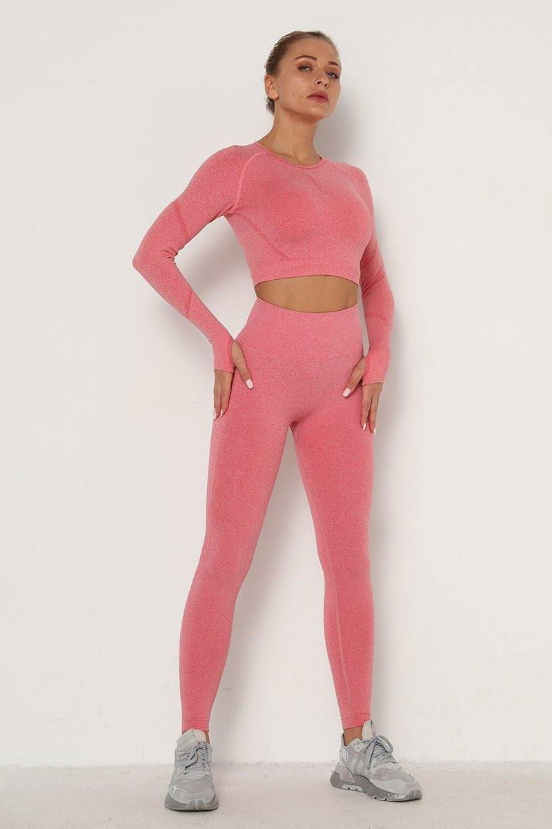 Bright pink Yoga Set.