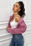 Button Front Teddy Jacket.