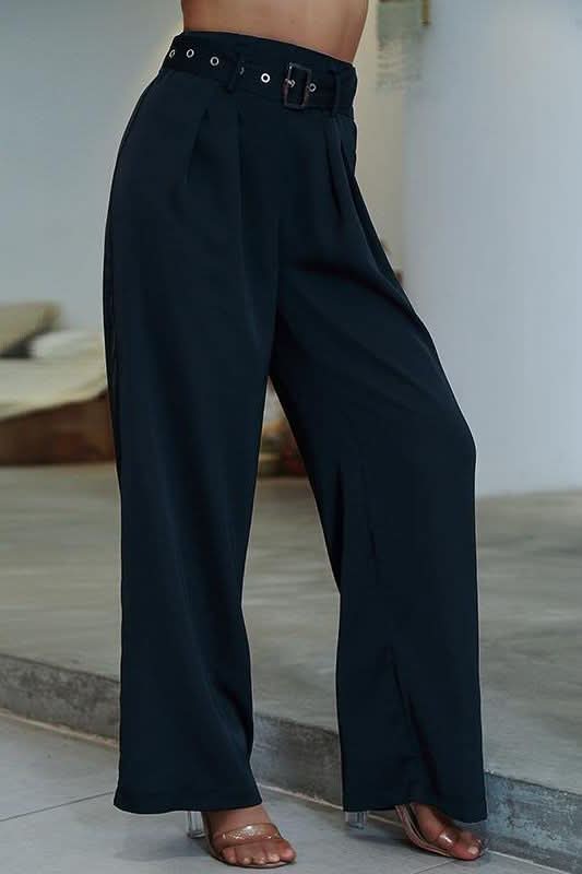 High Waist Belt Pants.