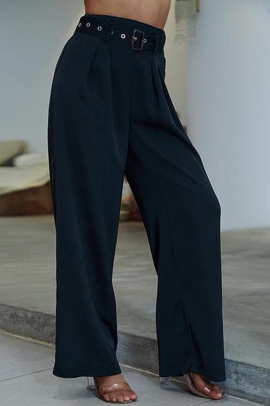 High Waist Belted Pants.