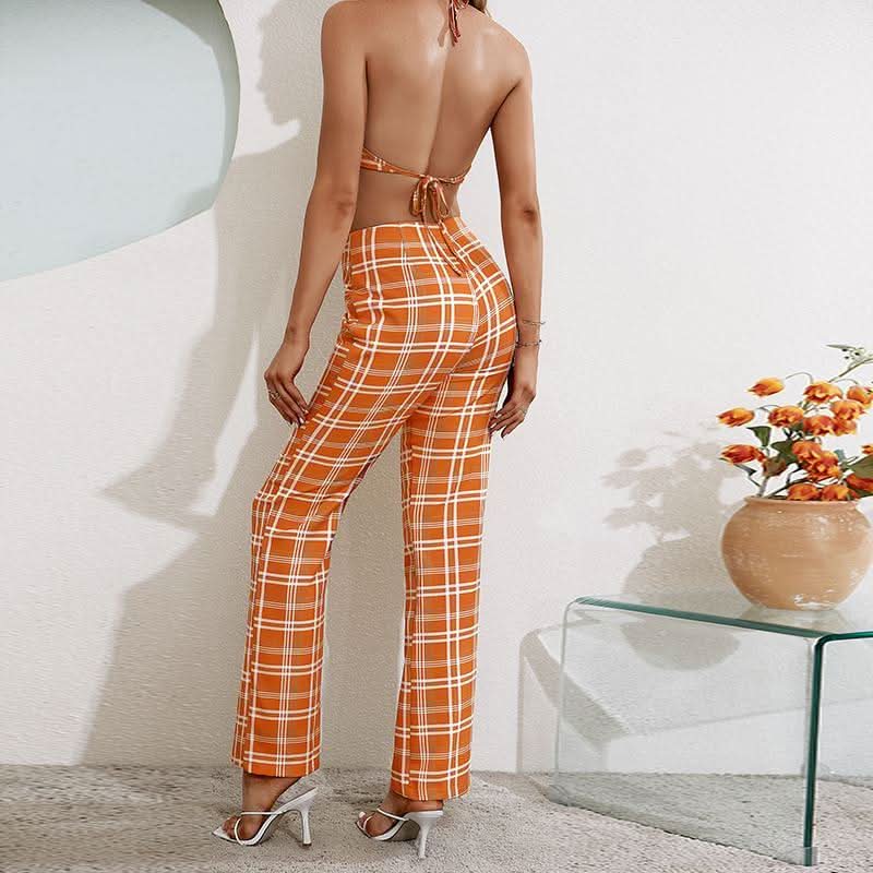 Laid Straight Leg Pants - Detail