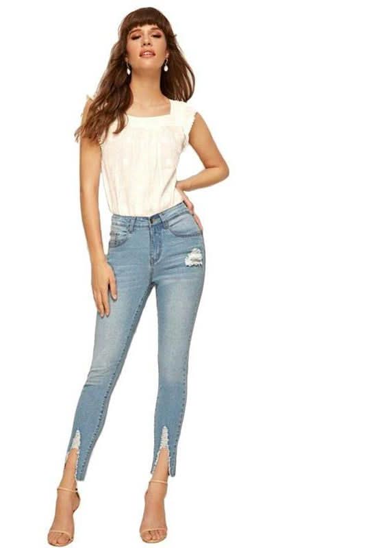 High Waist  Stretch Pencil Pants - The Woman Concept