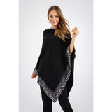 Black Cloak Knitted Cardigan.