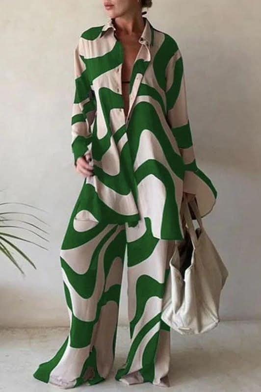 Loose 2 piece oversize pants set - Image 5