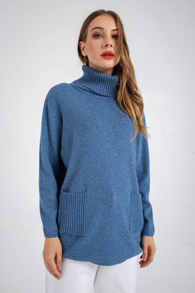 Casual Loose Knitted Oversize  Sweater - The Woman Concept
