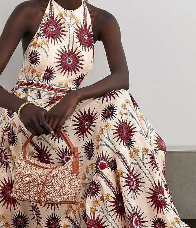 Summer Bohemian Tropical Floral dress - Detail
