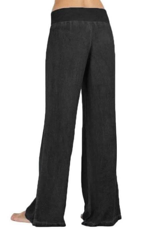 casual wide leg pants jeans - The Woman Concept