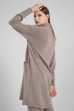Open Front Sweater with Pocket - The Woman Concept