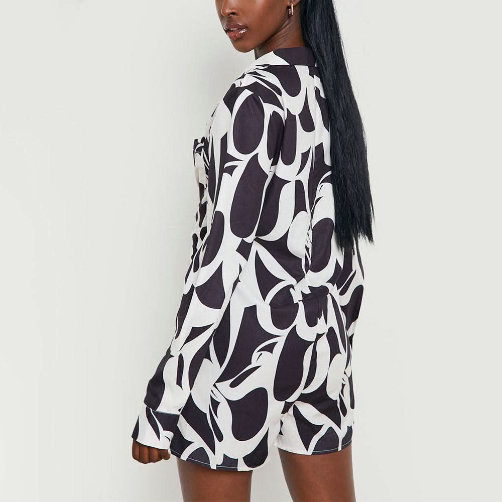 Black long sleeve short jumpsuit - Image 6
