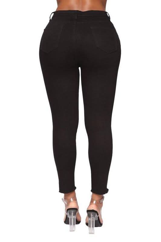 High Waist Slim Fit Pencil Jeans - The Woman Concept