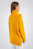 Turtle Neck Loose Long Sleeve Sweater - The Woman Concept