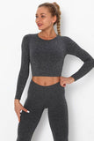 Gray Two Piece Yoga Set.