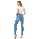 stretch hole pencil jeans - The Woman Concept