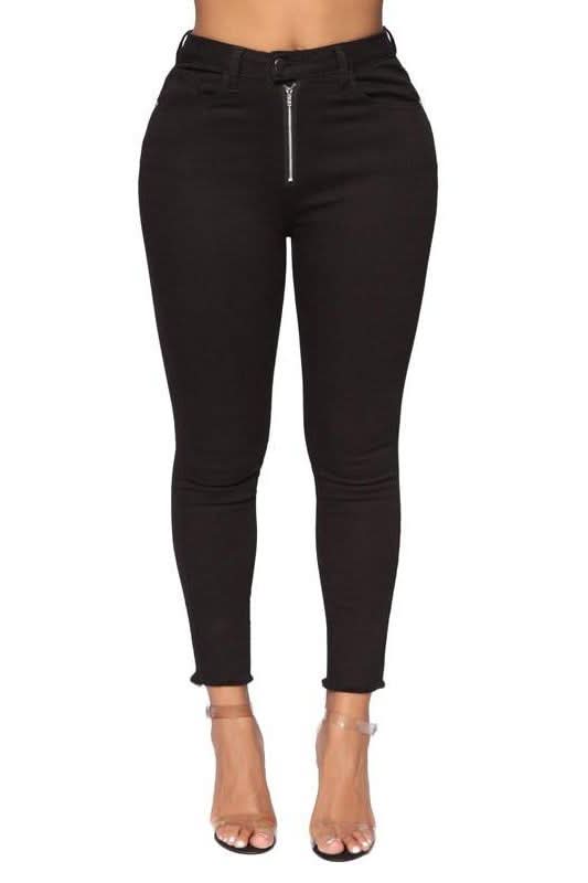 High Waist Slim Fit Pencil Jeans - The Woman Concept