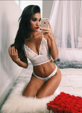 white transparent lace  nightwear - The Woman Concept