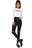 High Waist Skinny Jeans - The Woman Concept